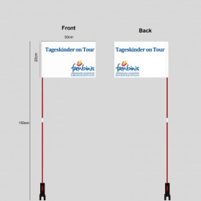 Fanion vélo personnalisé pour entreprises et événements...
