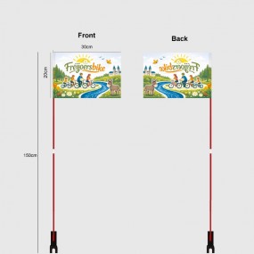 Drapeau vélo personnalisé | Impression haute qualité – ...