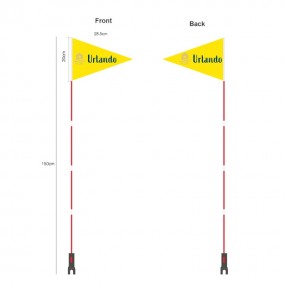 Drapeau triangulaire pour vélo personnalisé – Impressio...