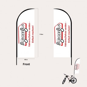 Fanion vélo avec logo | Fabrication sur mesure & prix u...