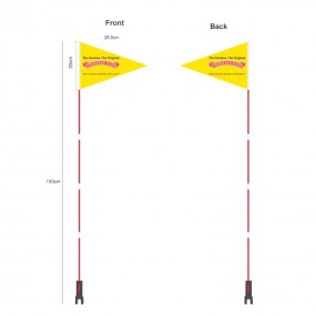 Fanion vélo personnalisé avec logo | Fabricant direct –...