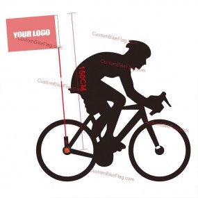 Fanion vélo personnalisé | Drapeau vélo avec logo dès 1...