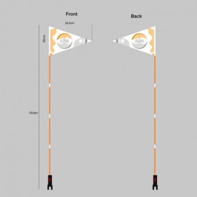 Fanion vélo personnalisé avec logo | Fabricant direct –...