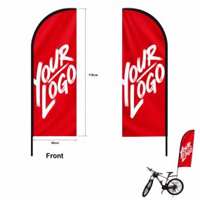 Fanions vélo verticaux personnalisés