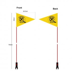 Fanions vélo personnalisés | Drapeaux vélo avec logo dè...
